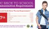 7th Grade Back to School Immunization Requirements